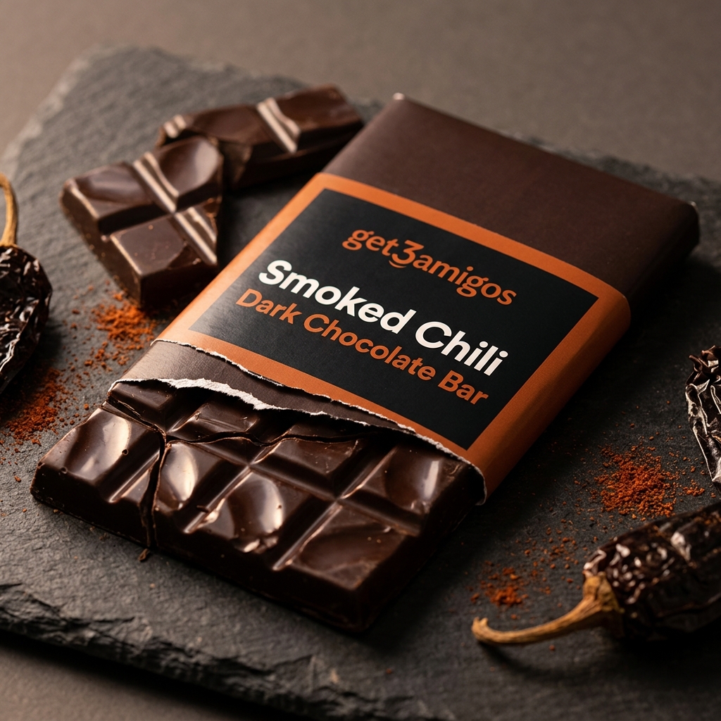 Smoked Chili Dark Chocolate Bar