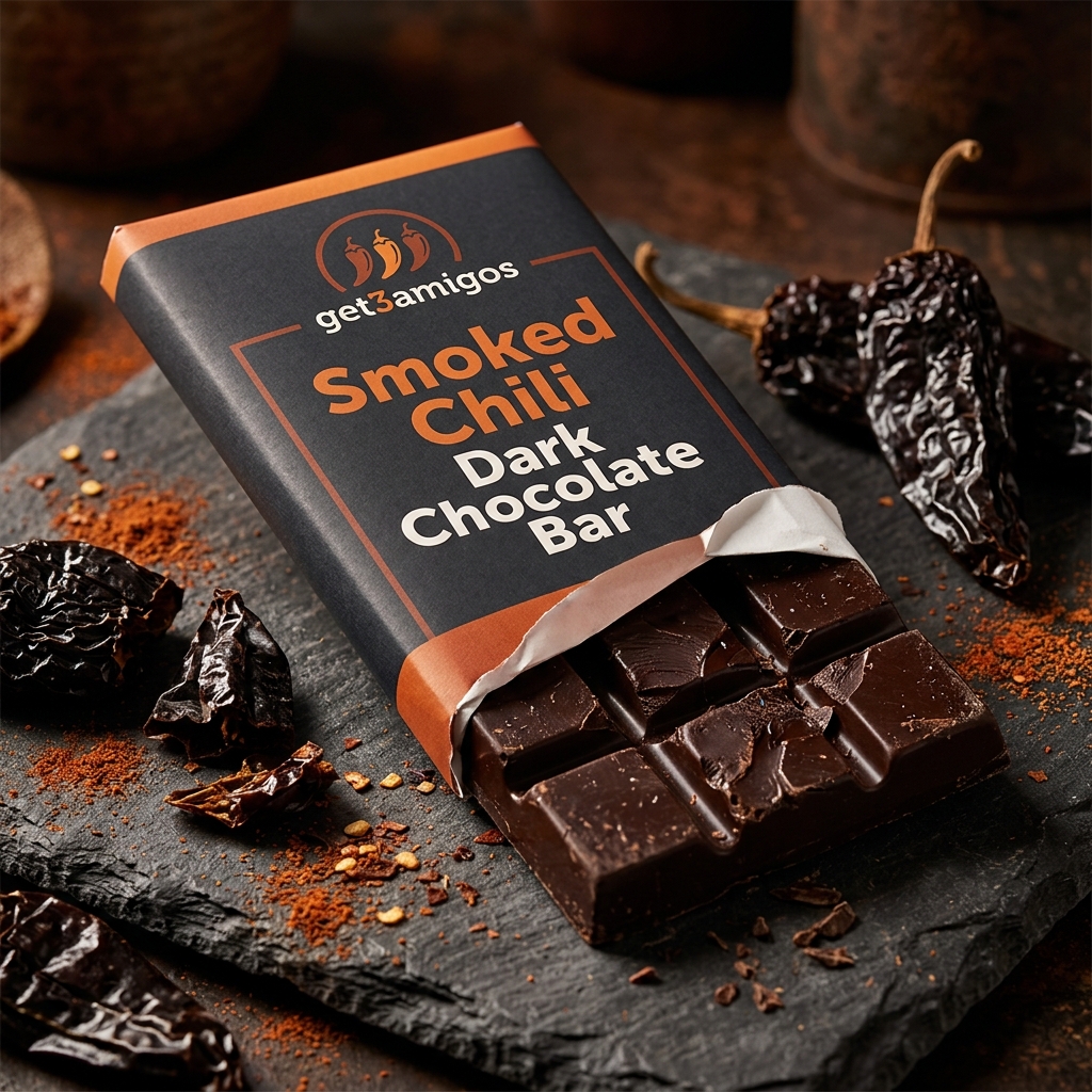 Smoked Chili Dark Chocolate Bar - Image 2