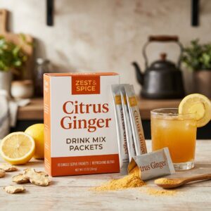 Citrus Ginger Drink Mix Packets